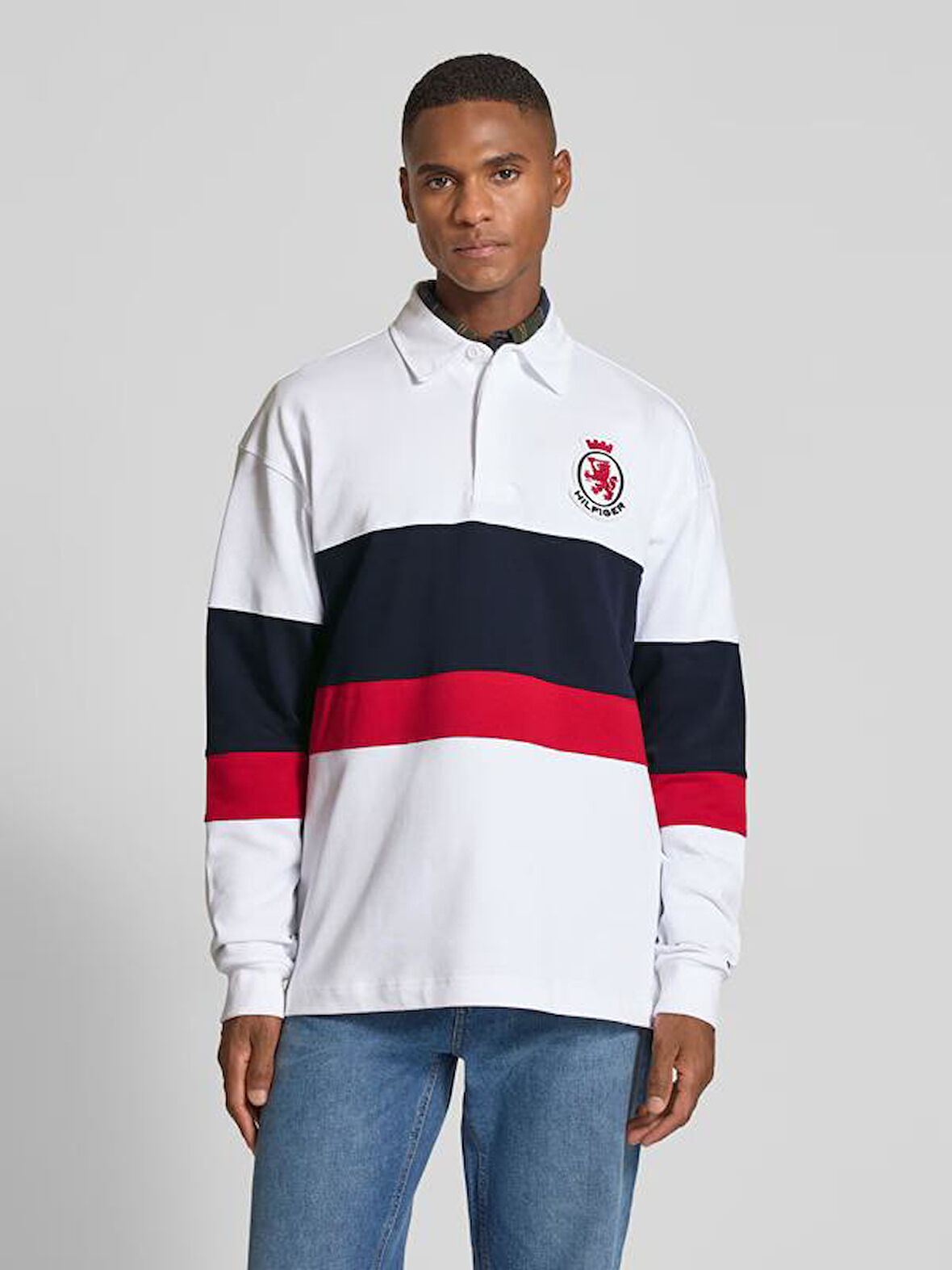 Tommy Hilfiger Rwb Crest Rugby Erkek Sweatshirt MW0MW40869