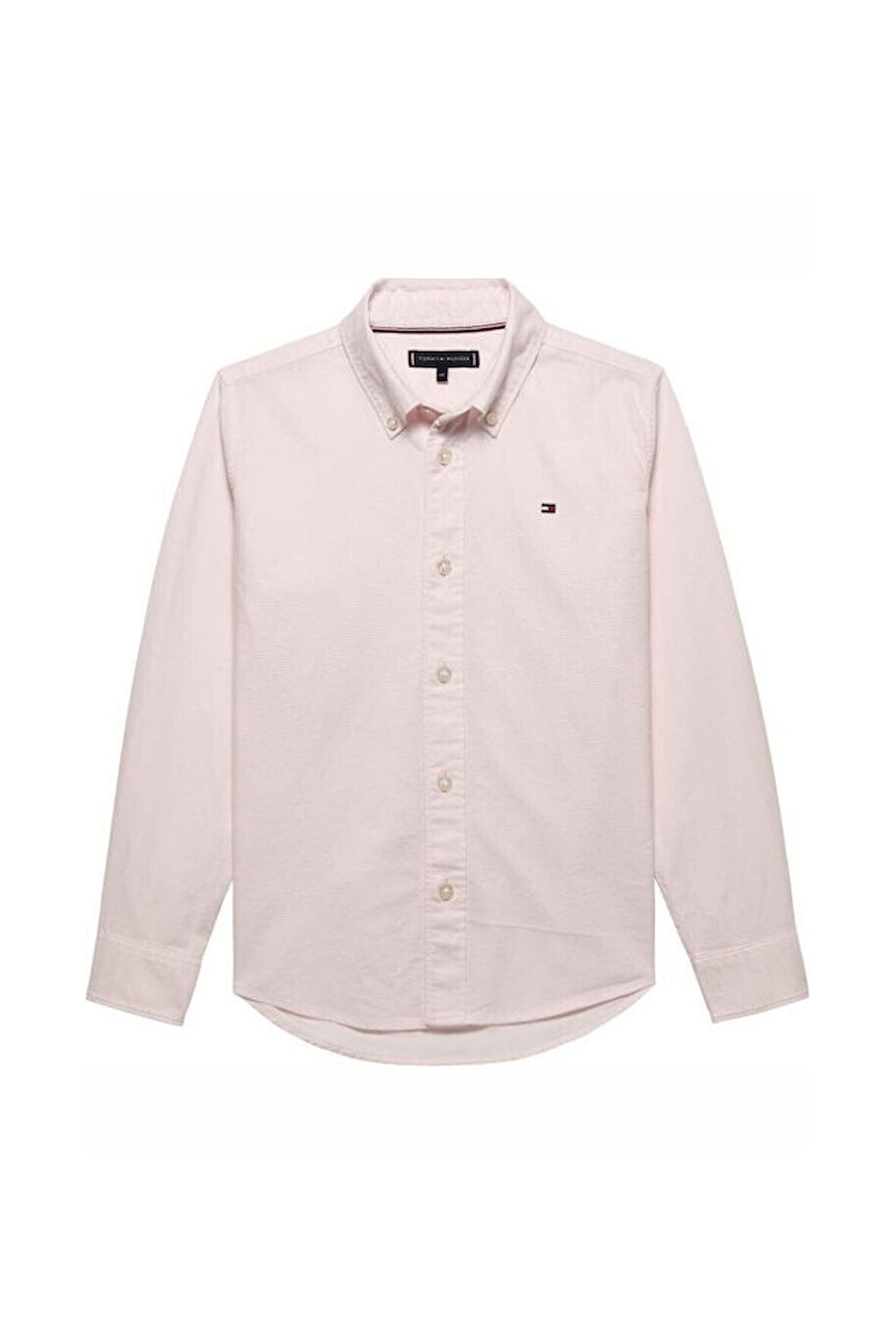 Erkek Çocuk Düğmeli Yaka Oxford Gömlek - Pembe | 14 Yaş