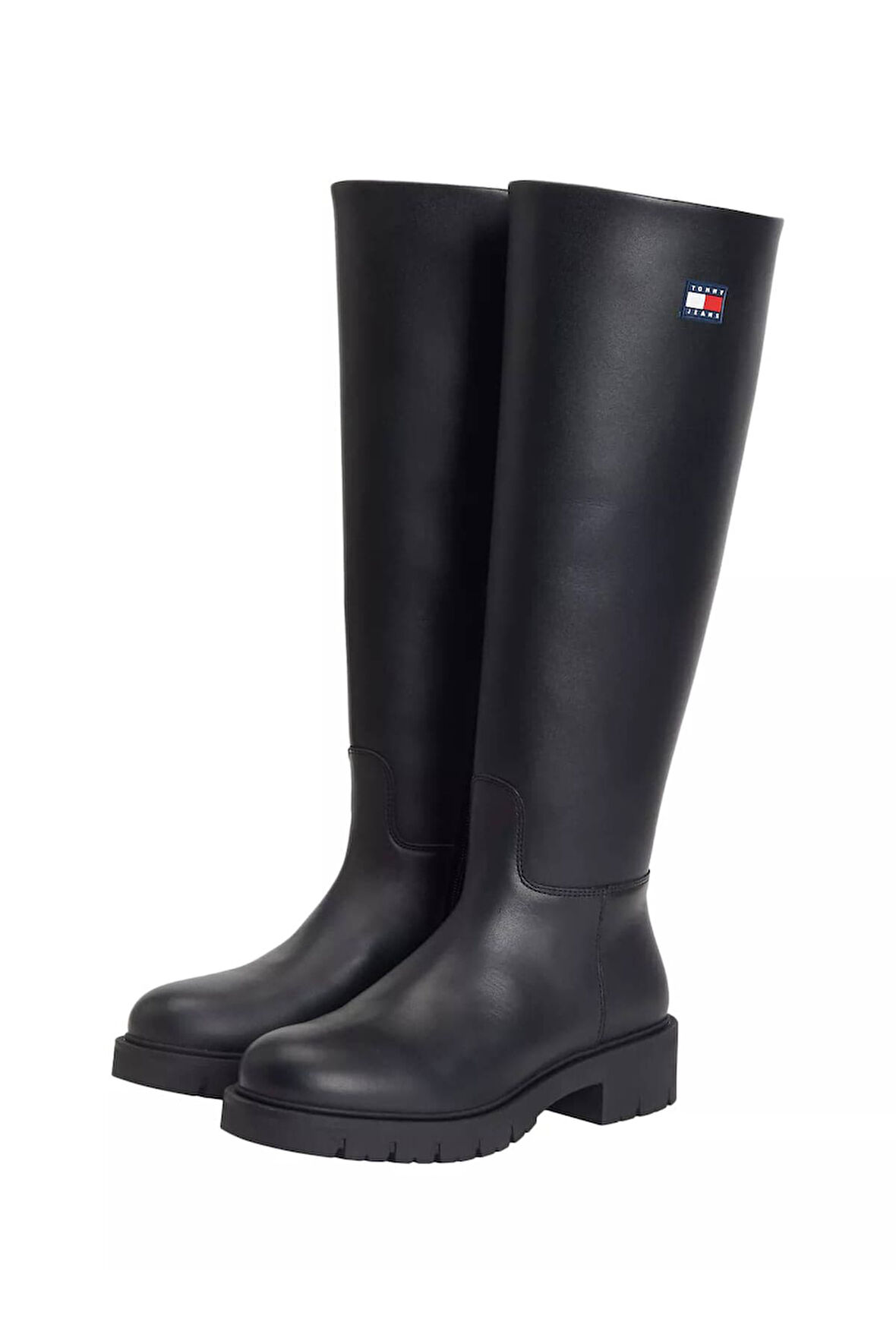 Kadın Konçlu Kalın Tabanlı Uzun Çizme - Siyah | 36
