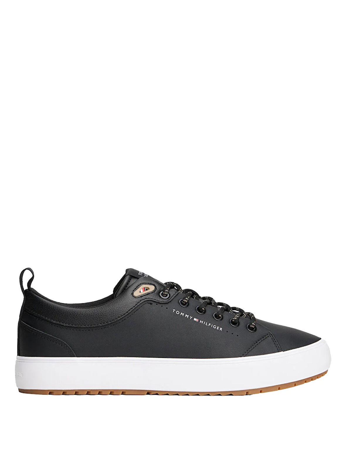 Tommy Hilfiger Siyah Erkek Günlük Ayakkabı TH HI VULC CORE LOW CLEAT LTH