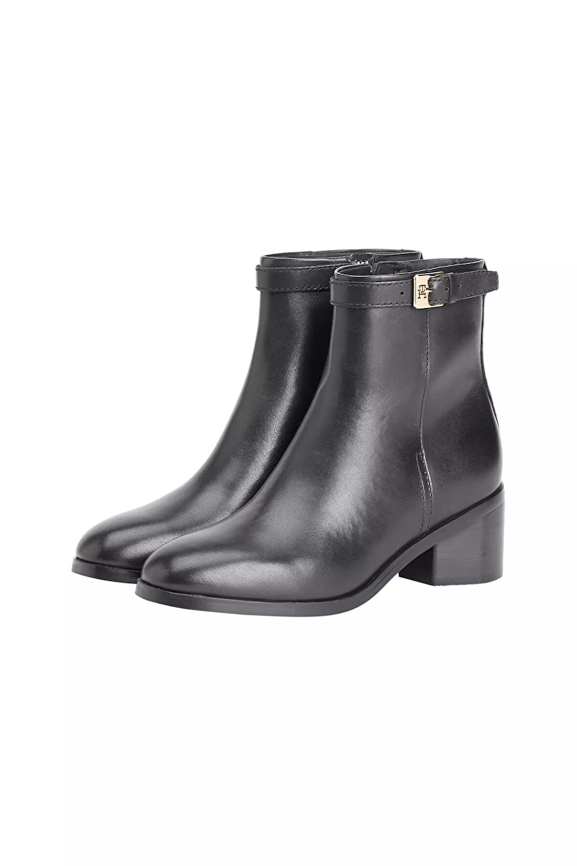 Kadın Tokalı Blok Topuklu Botie - Siyah | 38