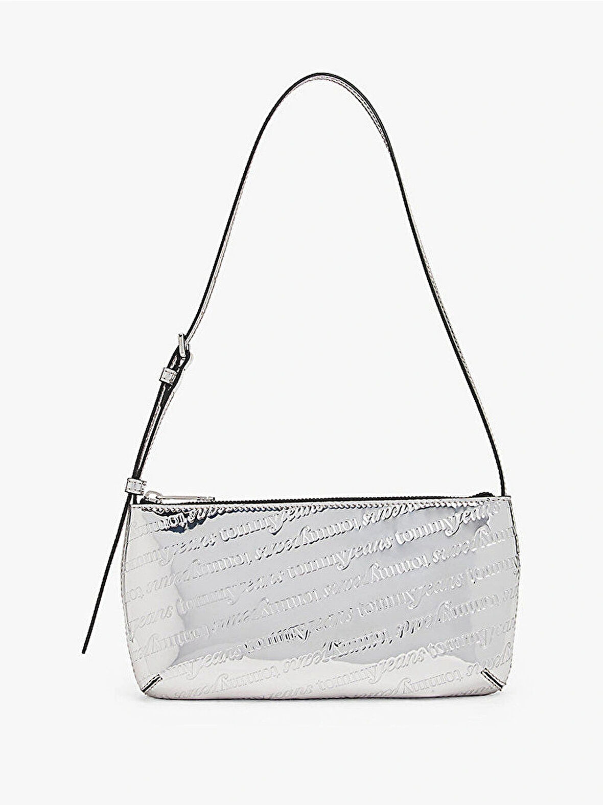Tommy Hilfiger TJW Must Metalik Omuz Kadın Gri Omuz Çantası AW0AW180090IN