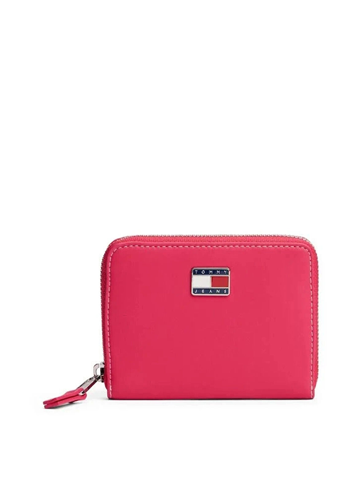 Tommy Hilfiger TJW Cool Orta Boy Fermuarlı Kadın Kırmızı Cüzdan AW0AW18031XI5