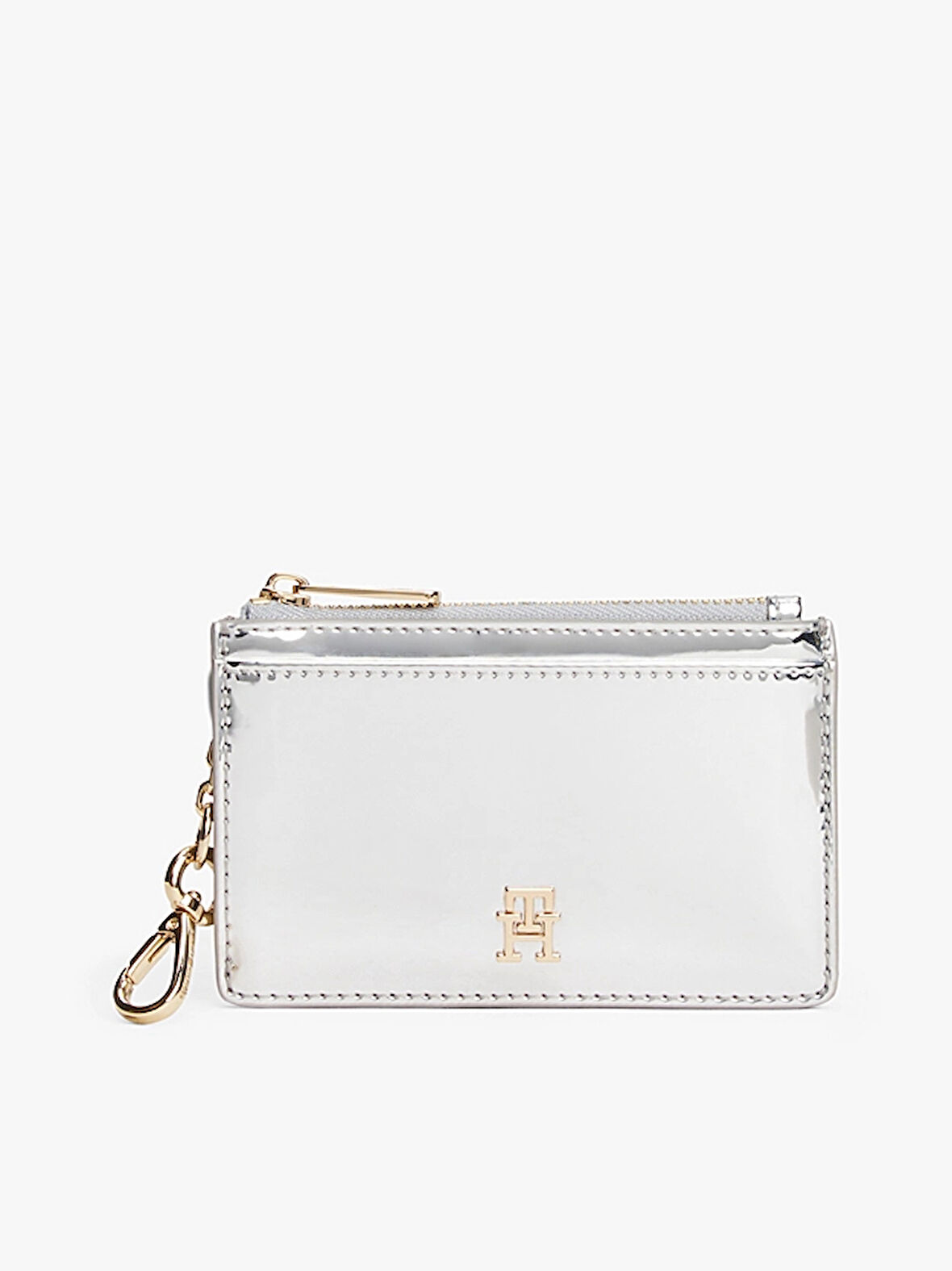 Tommy Hilfiger Uzun Metalik Kredi Kadın Gri Cüzdan AW0AW18038PE6