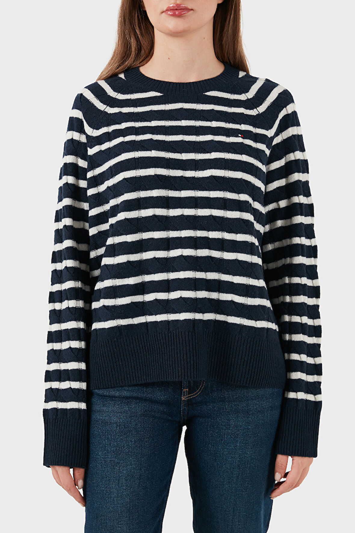 Tommy Hilfiger Kadın Kazak WW0WW48394 0Y7