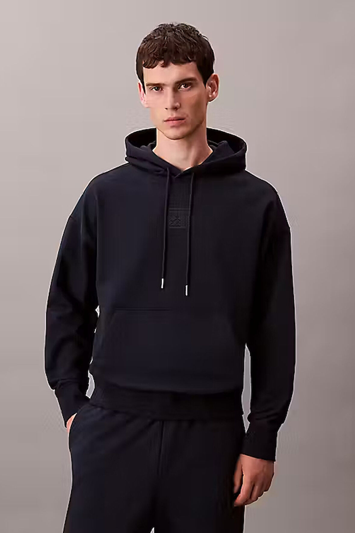 Erkek Regular Fit Premium Terry Kapüşonlu Sweatshirt - Koyu Lacivert | L