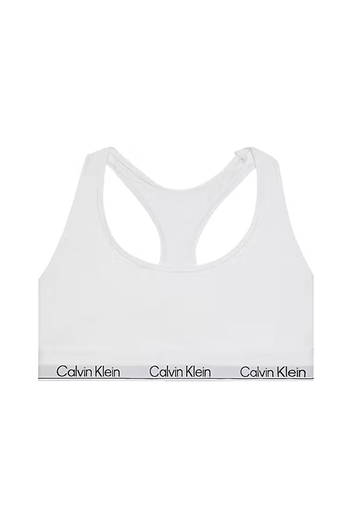 Kadın Yarışçı Sırtlı Logo Şeritli Bralet - Beyaz | M