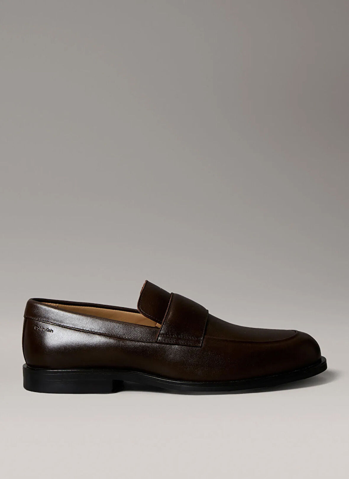 Calvin Klein Kahve Erkek Klasik Ayakkabı ESS RUBBER BAND LOAFER LTH