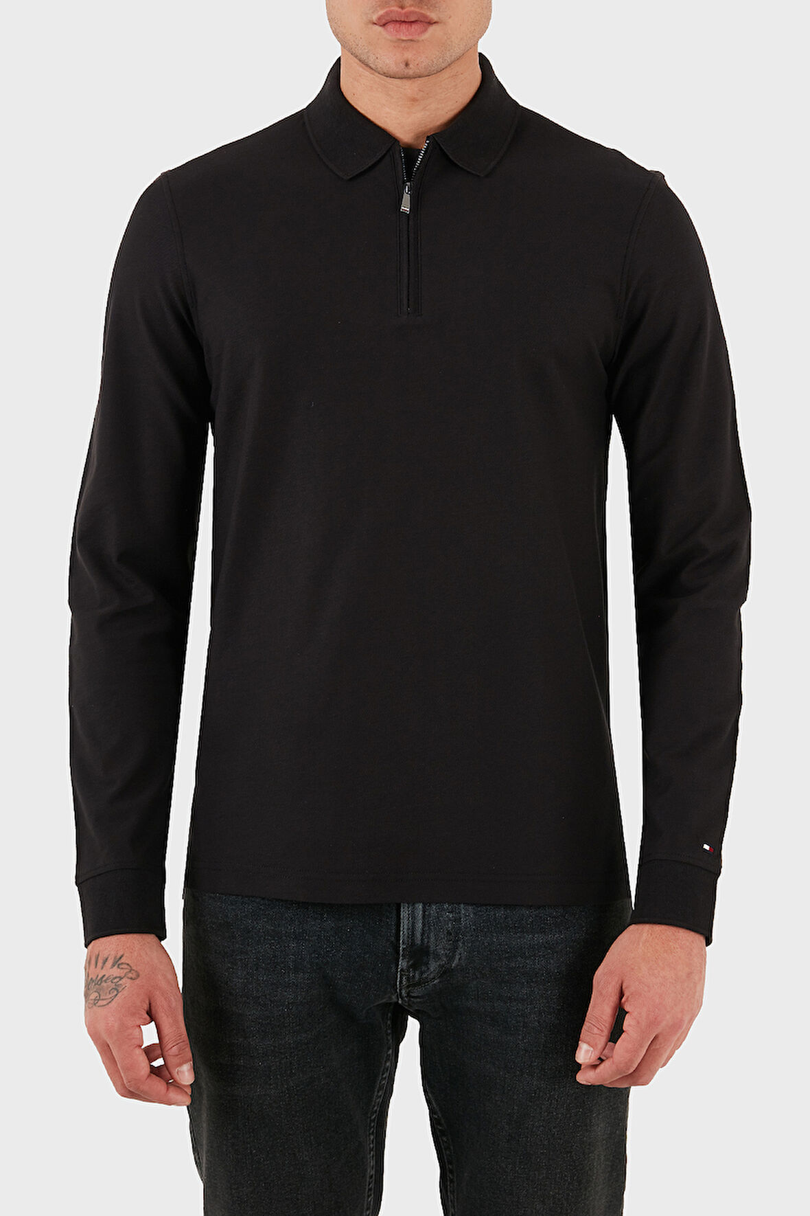 Tommy Hilfiger Erkek Polo Yaka Sweat MW0MW44244 BDS