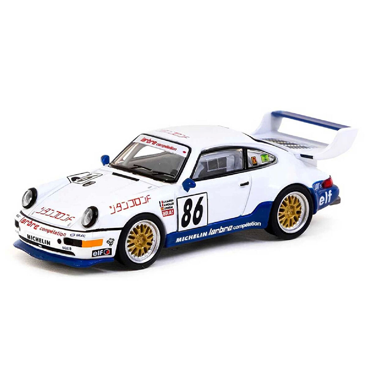 1:64 Diecast Porsche 911 TurboS LM GT 1000km 1994 Suzuka Tarmac Model Araba