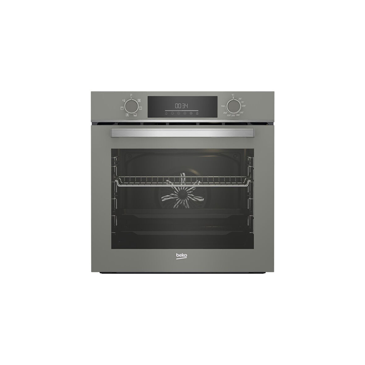 Bfc 330 G Gri Cam Ankastre Fırın (Buharlı Temizleme Özelliği)