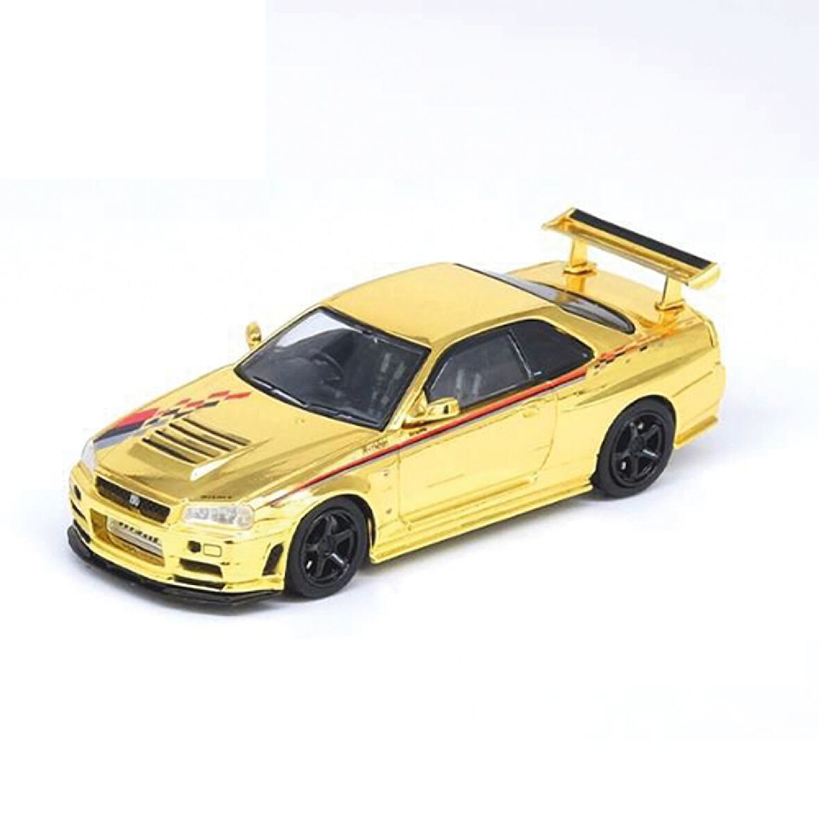 1:64 Diecast Nissan Skyline GT-R Nismo Gold Inno Model Araba
