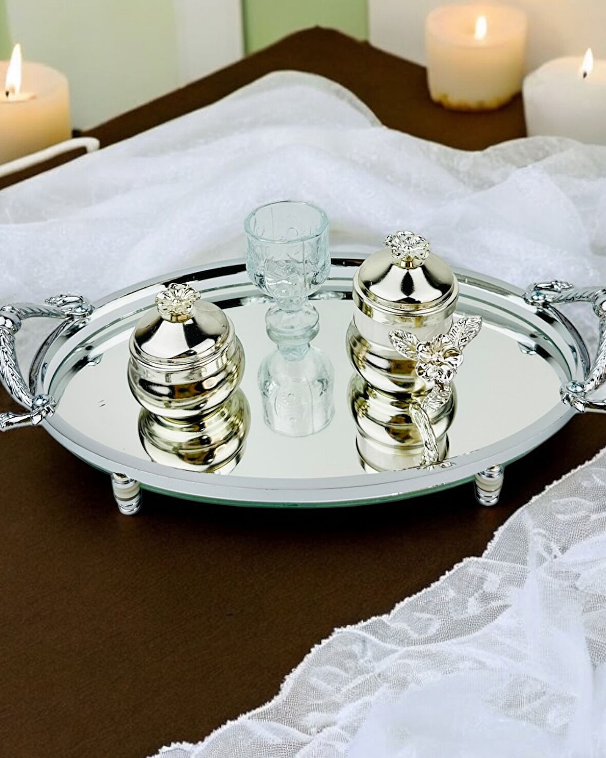 Passion Damat Kahve Fincan Tepsisi