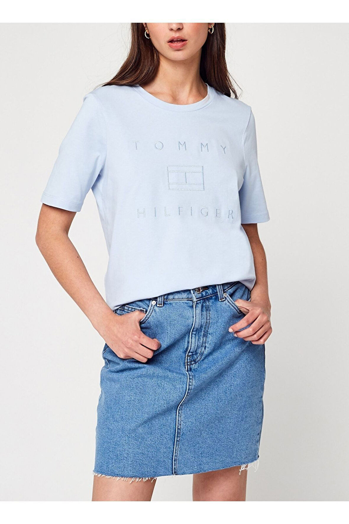 T-shirt - Regular Metallic C-n - Bleu