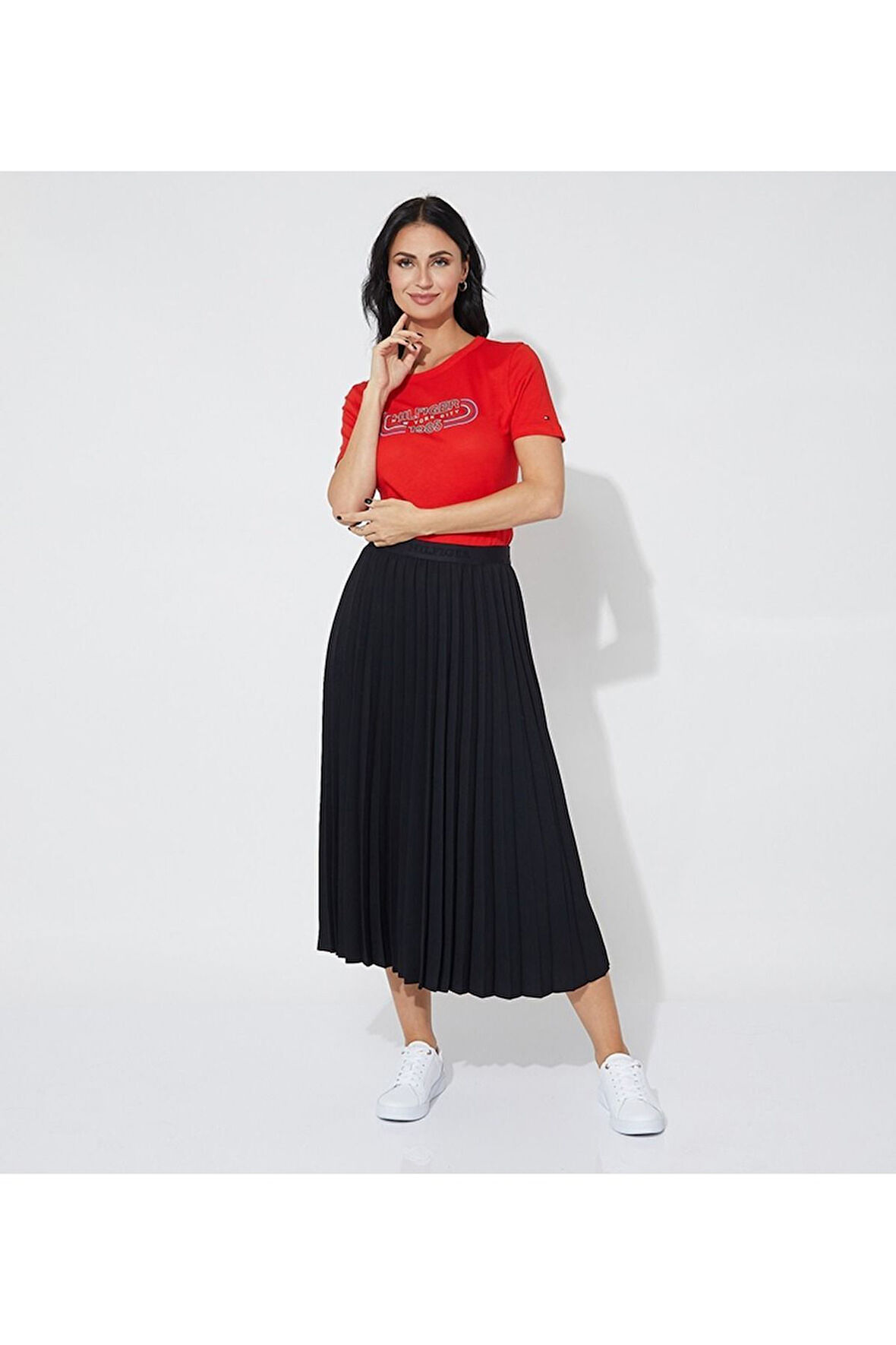 Arşiv Parça Logosu Slim Fit Tişört