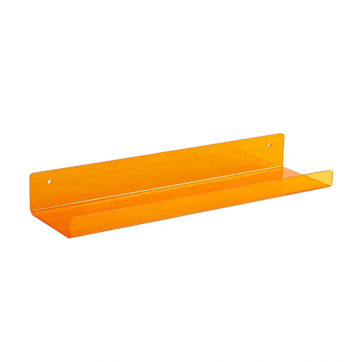  Duvar Raf (Transparan Turuncu 40cm x 10cm)