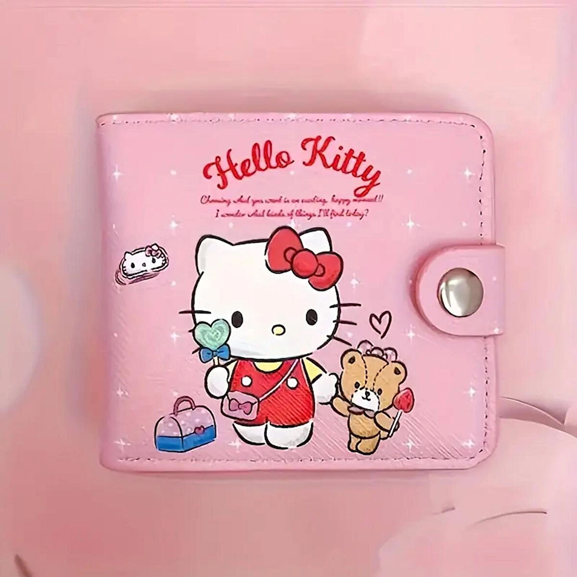 Hello Kitty figürlü cüzdan pembe HK628