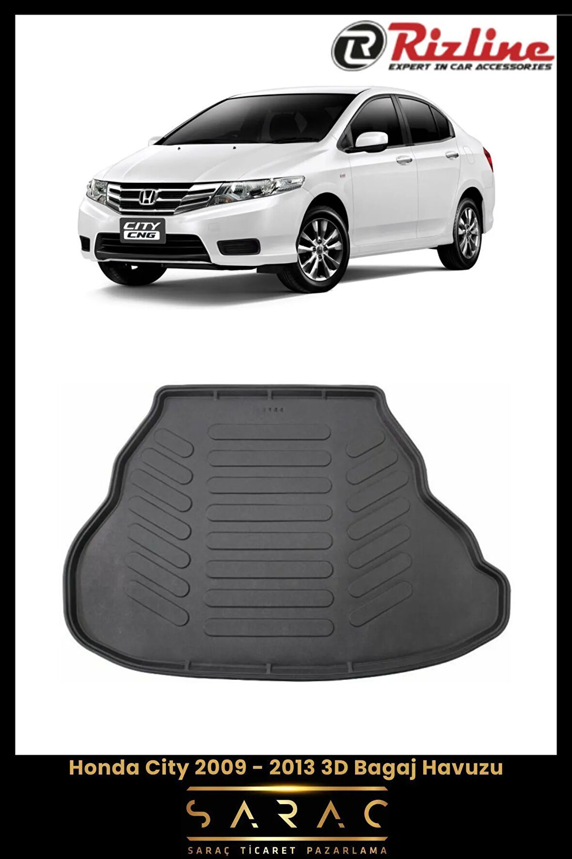 Rizline Honda City 2011 Model 3D Bagaj Havuzu