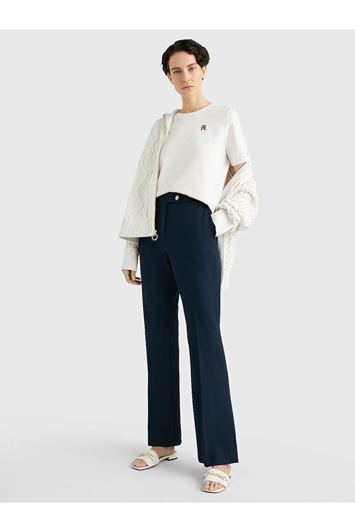 Kadın Pamuklu Nakışlı T-Shirt