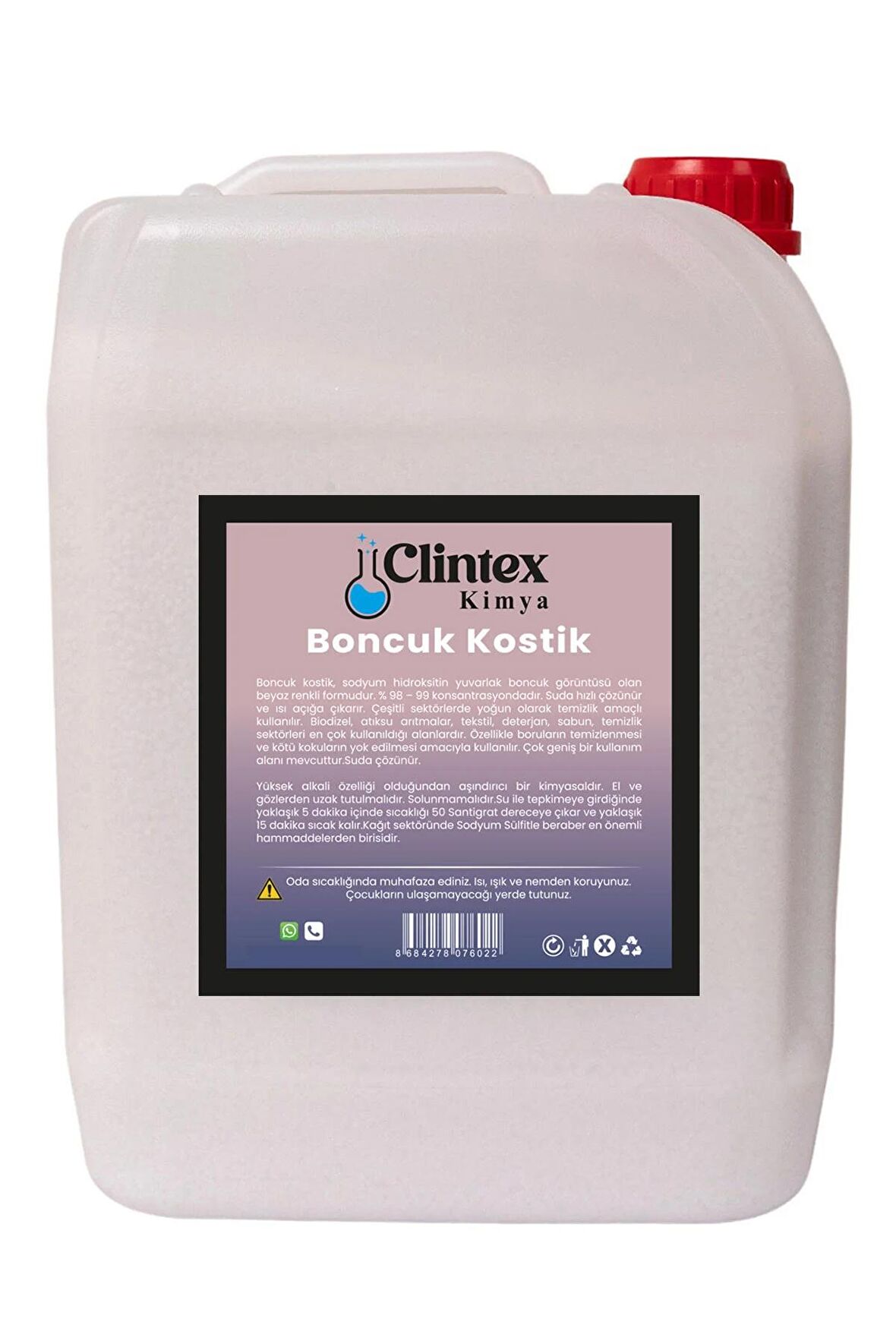 Clintex Kimya Boncuk Kostik 5 Kg %98-%99 Avrupa