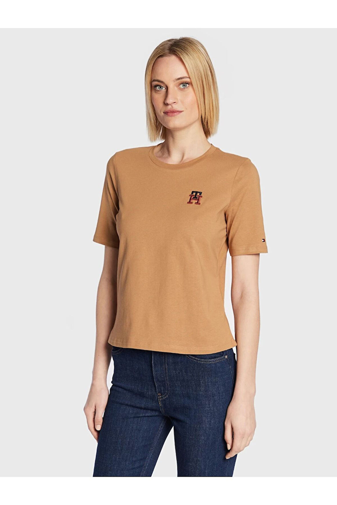 Monogram Kadın T-Shırt Regular Fit