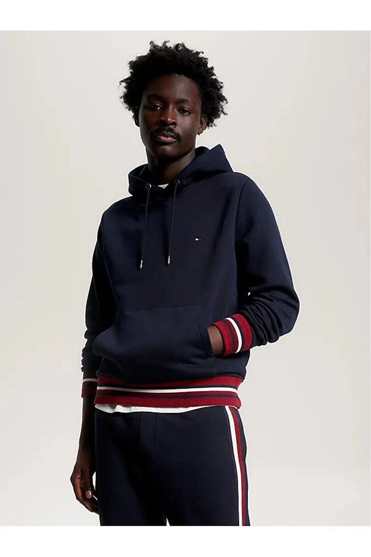 Globol Strıpe Kapşomlu Sweatshırt