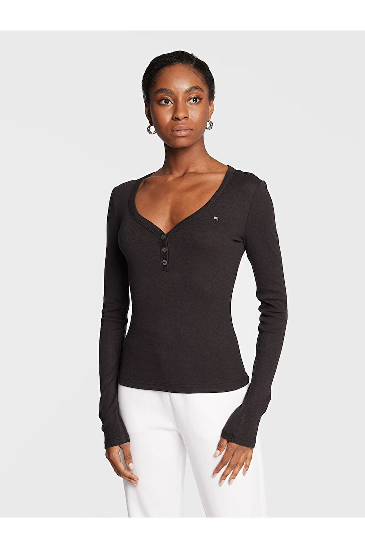 Henley Slim Fit Bluz