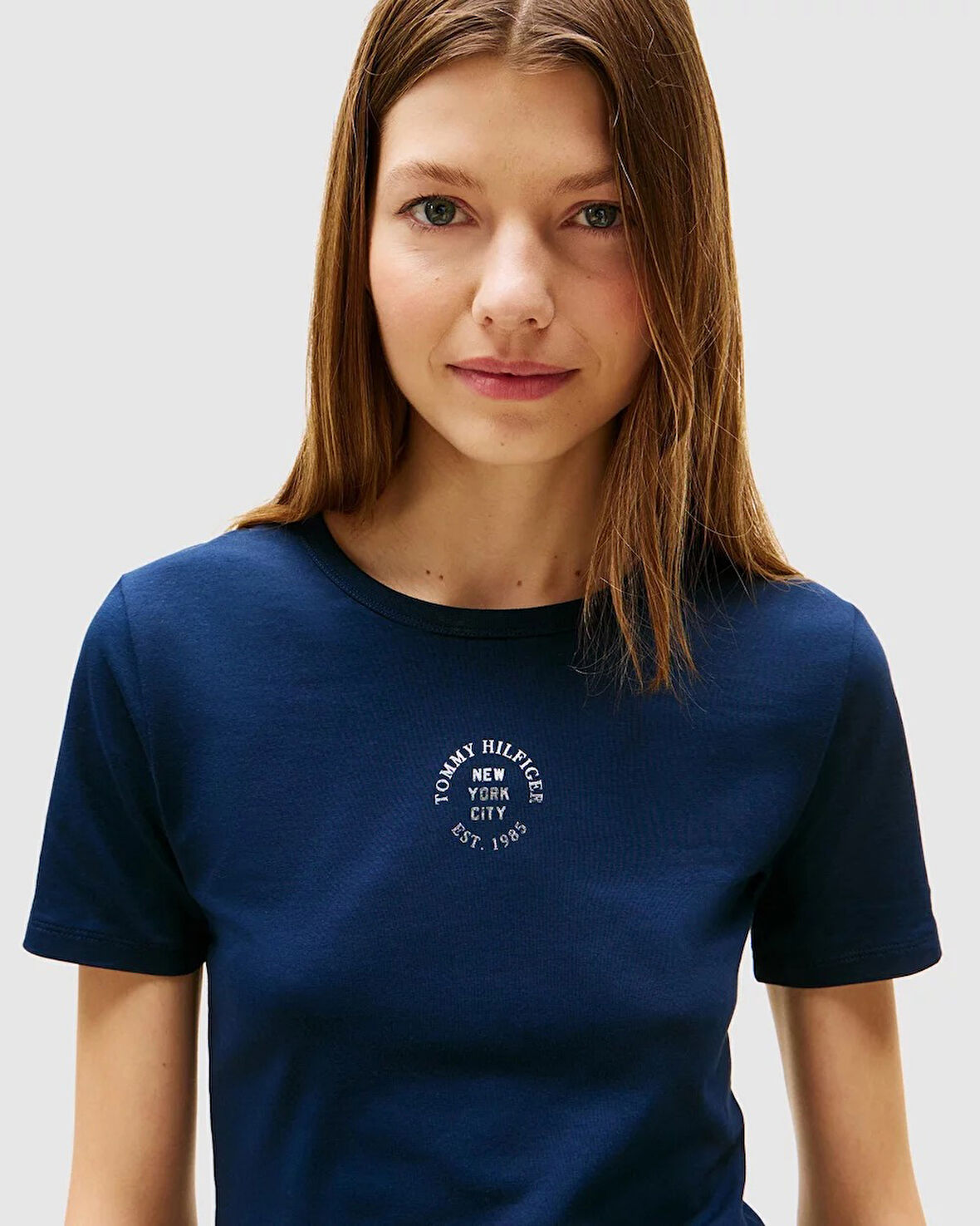 MARKA BASKILI LOGO İNCE T-SHİRT