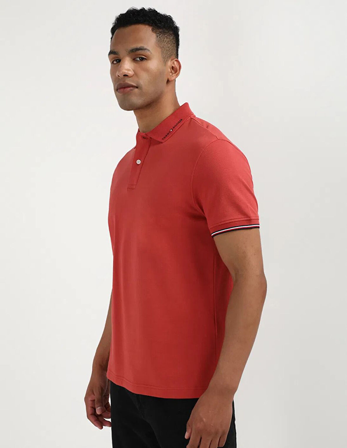 REGULAR FİT DOKUMA PAMUKLU POLO YAKA T shirt