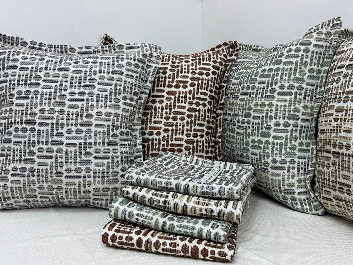 NİVEMESHOME KIRLENT KILIFI 45X45 LİSA 02 YEŞİL