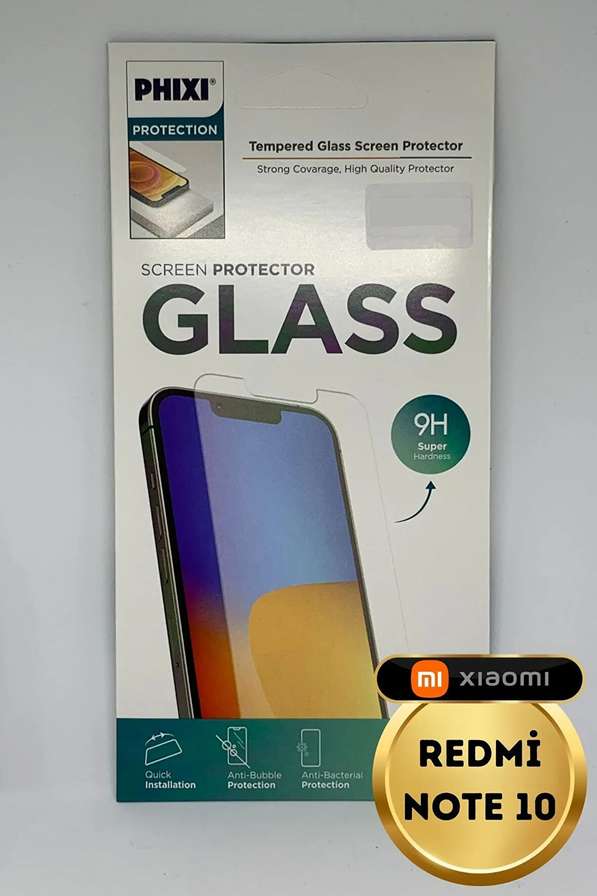 Xiaomi Redmi Note 10 Uyumlu Temperli Tam Koruma Şeffaf Cam Ekran Koruyucu