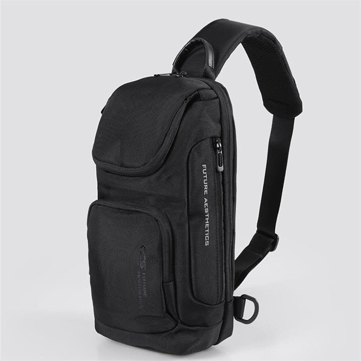 Ççs 51462 Tek Omuz Askılı Sırt ve Göğüs Çantası Siyah