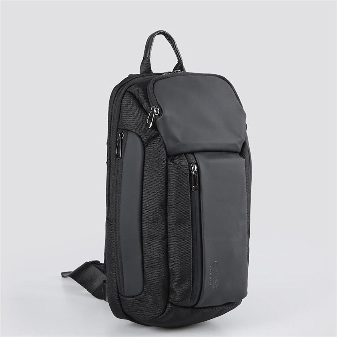 Ççs 51464 Tek Omuz Askılı Sırt ve Göğüs Çantası Siyah