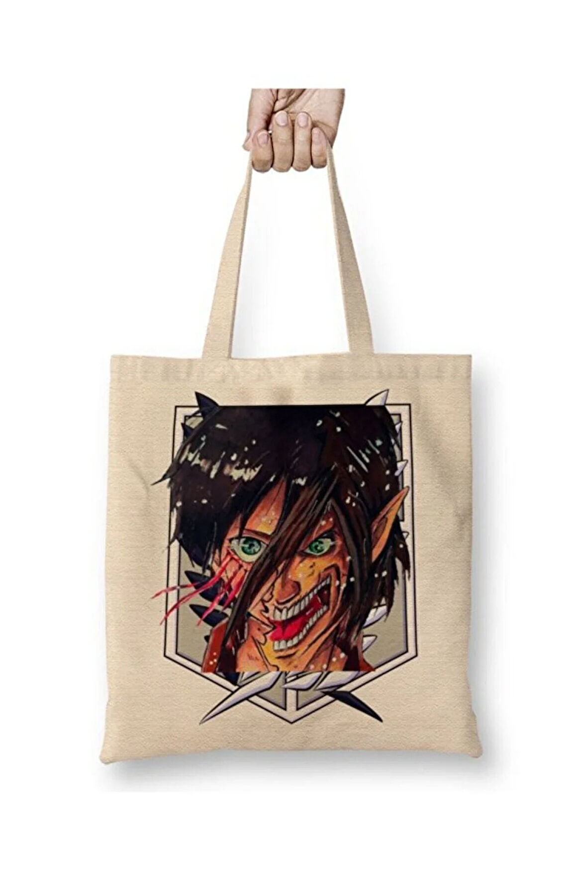 Attack On Titan Arin Bez Çanta Uzun Saplı Alışveriş Çantası Plaj Çantası