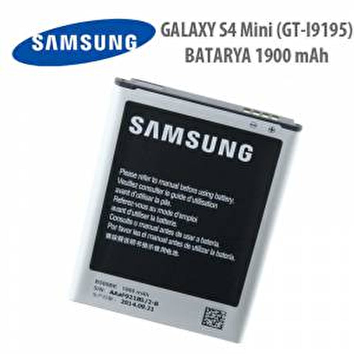 S4 Mini Samsung Batarya Pil 1900 mAh EB-B500AEBECWW