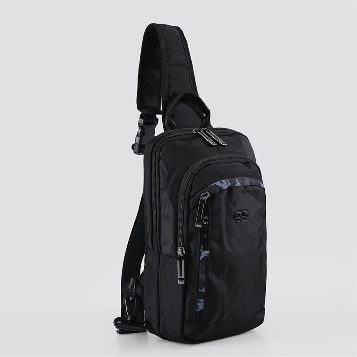 Ççs 51533 Tek Omuz Askılı Sırt ve Göğüs Çantası Siyah