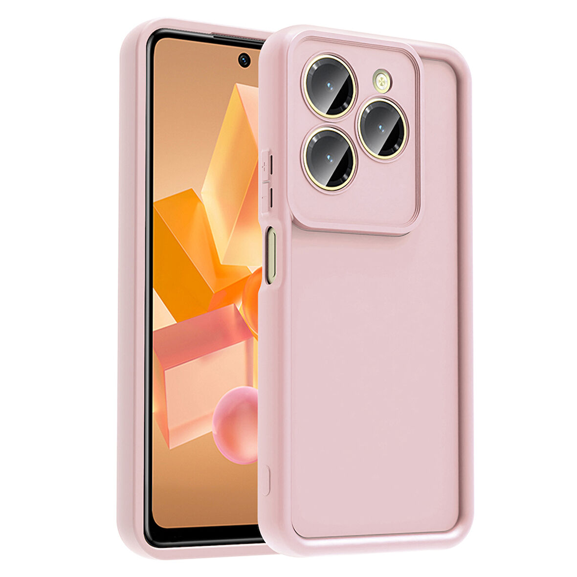 İnfinix Hot 40 Pro Kılıf Kamera Korumalı Ananas Kapak