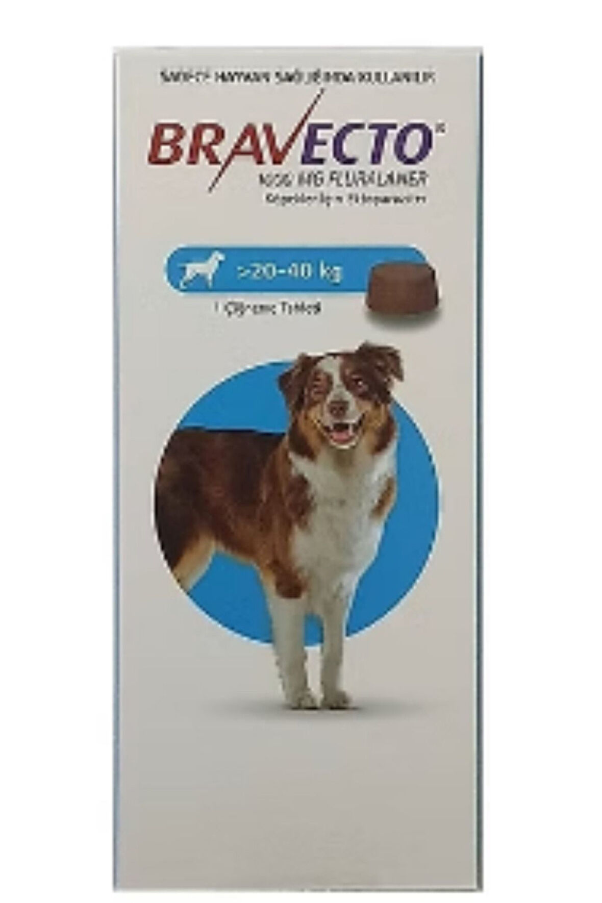Bravectoo- 20-40 Kg Büyük Köpekler İçin Çiğneme Tableti x1 