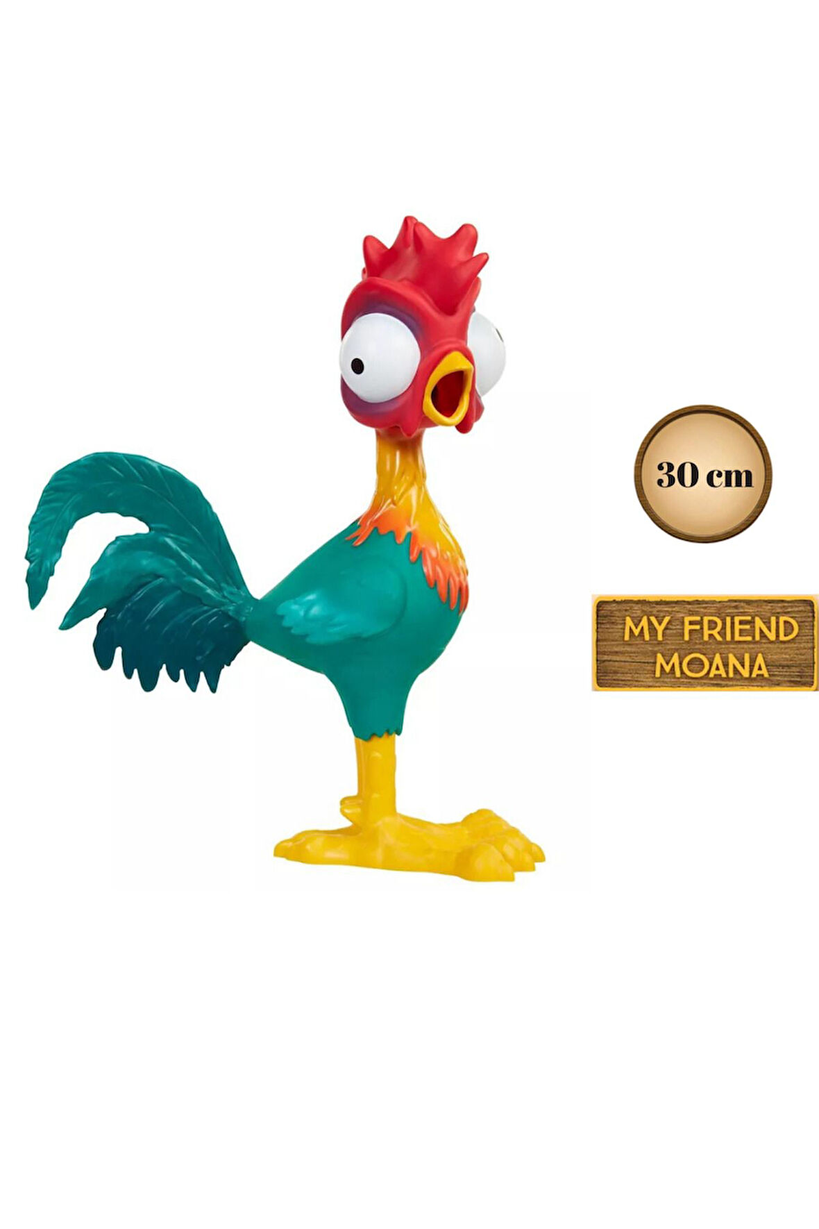 HeiHei Figür Oyuncak Moana'nın Tavuğu HeiHei Tavuk Oyuncak 30 Cm Çığlık Atan HeiHei Tavuk