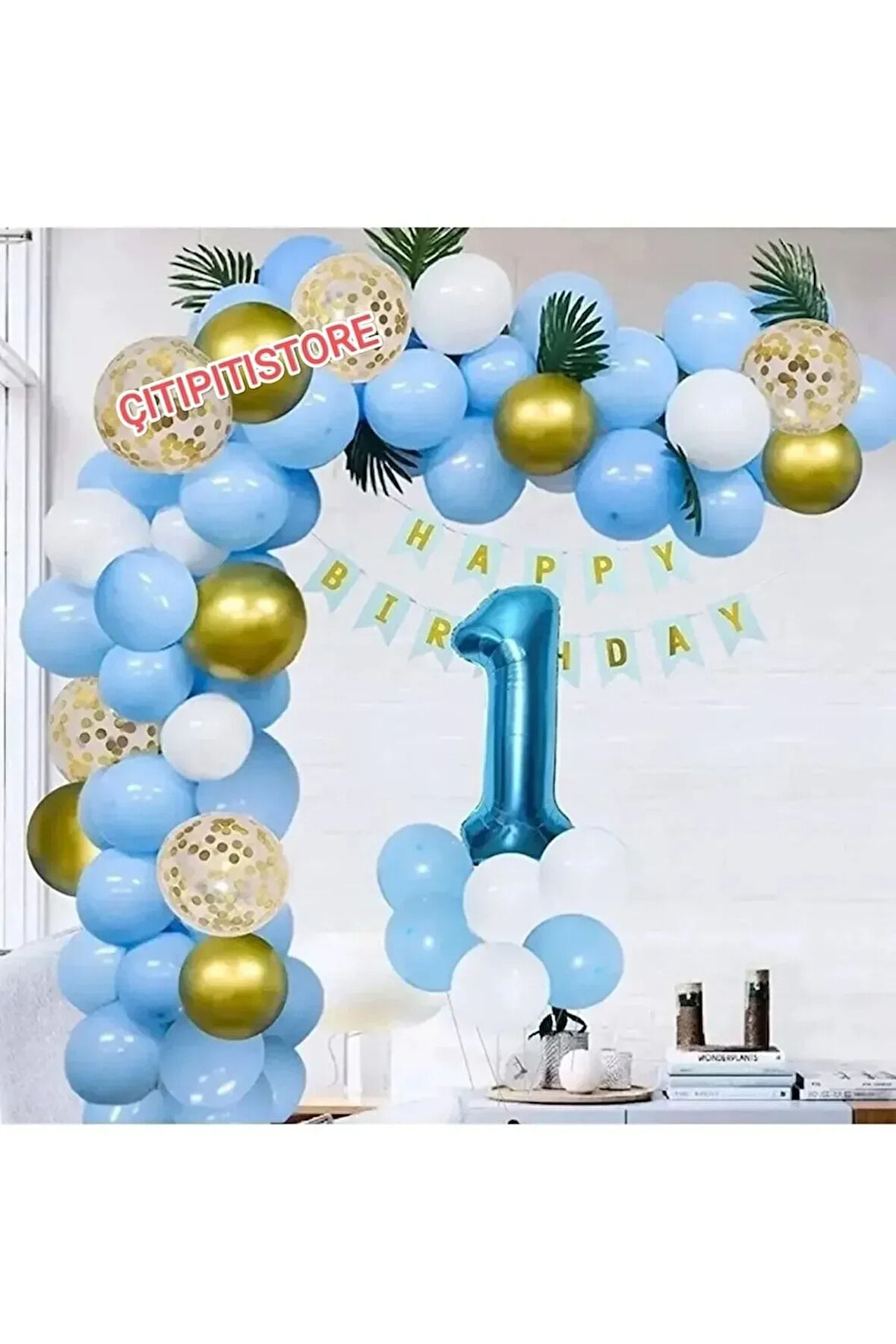 1 Yaş Doğum Günü Tema Parti Süslemeleri Balon
