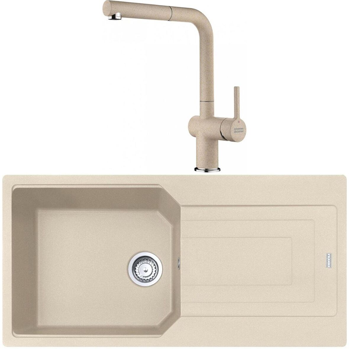 Franke Urban UBG 611-100 Avena Granit Eviye-Active Plus Doccia 2.0 Batarya Seti