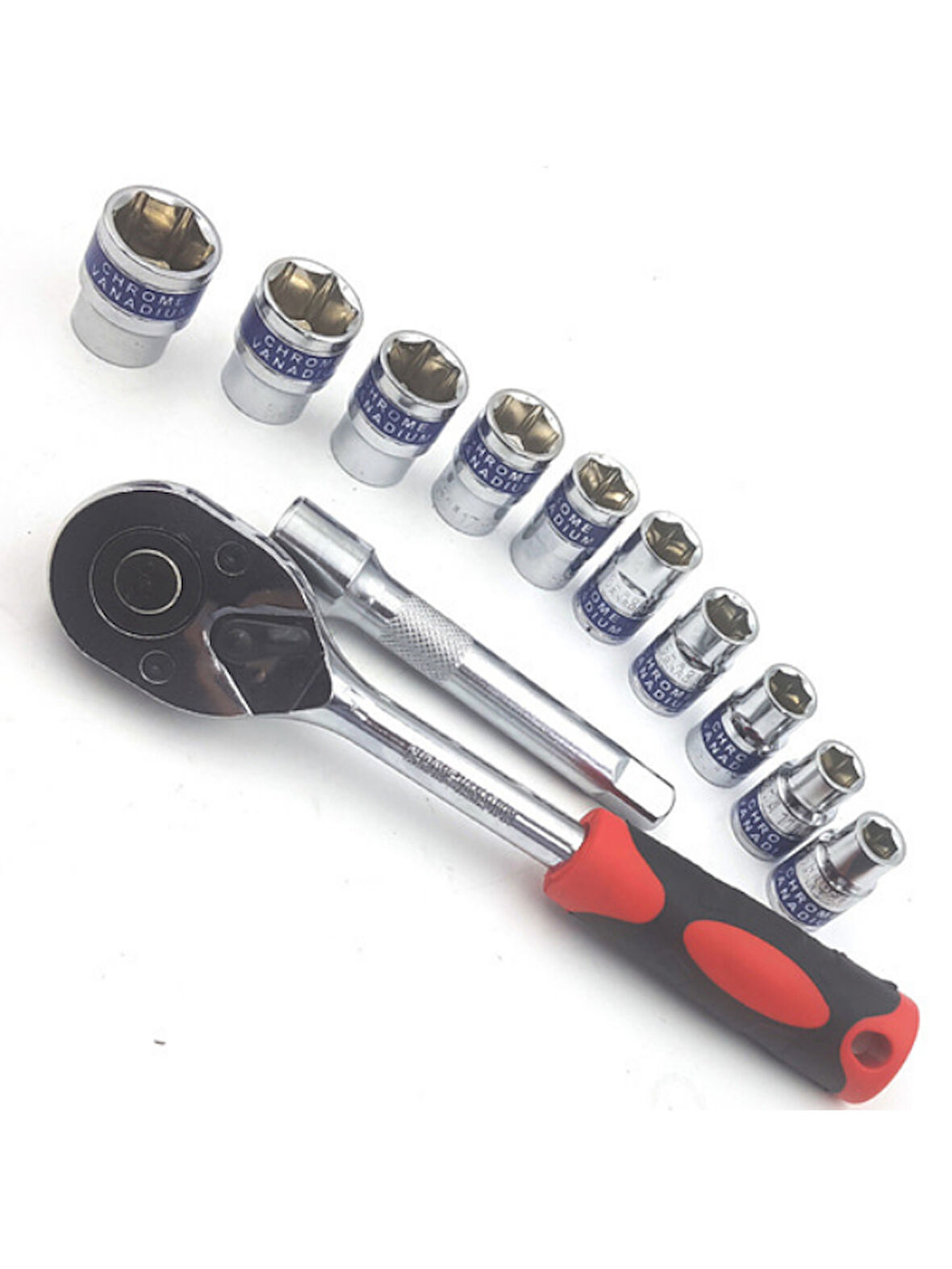 Nalburkent Dekecr-v Lokma Takımı 1/2" Cırcırlı 12 Parça CrV G-10052