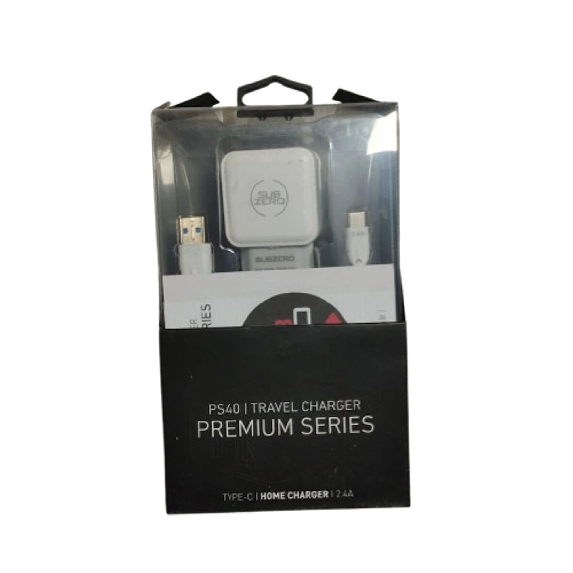 SUB-ZERO TYPE-C 2.4A PREMIUM SERISI ŞARJ ADAPTOR+KABLOSU PS40