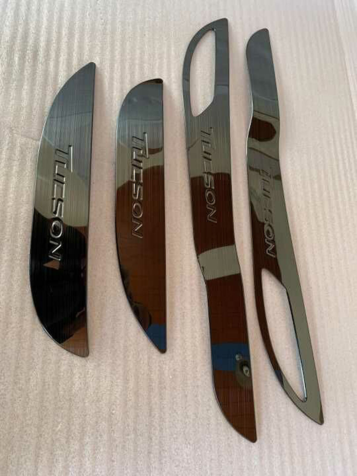 Hyundai Tucson 2015-2018 Kapı Koruma Kaplama - Titanyum Siyah