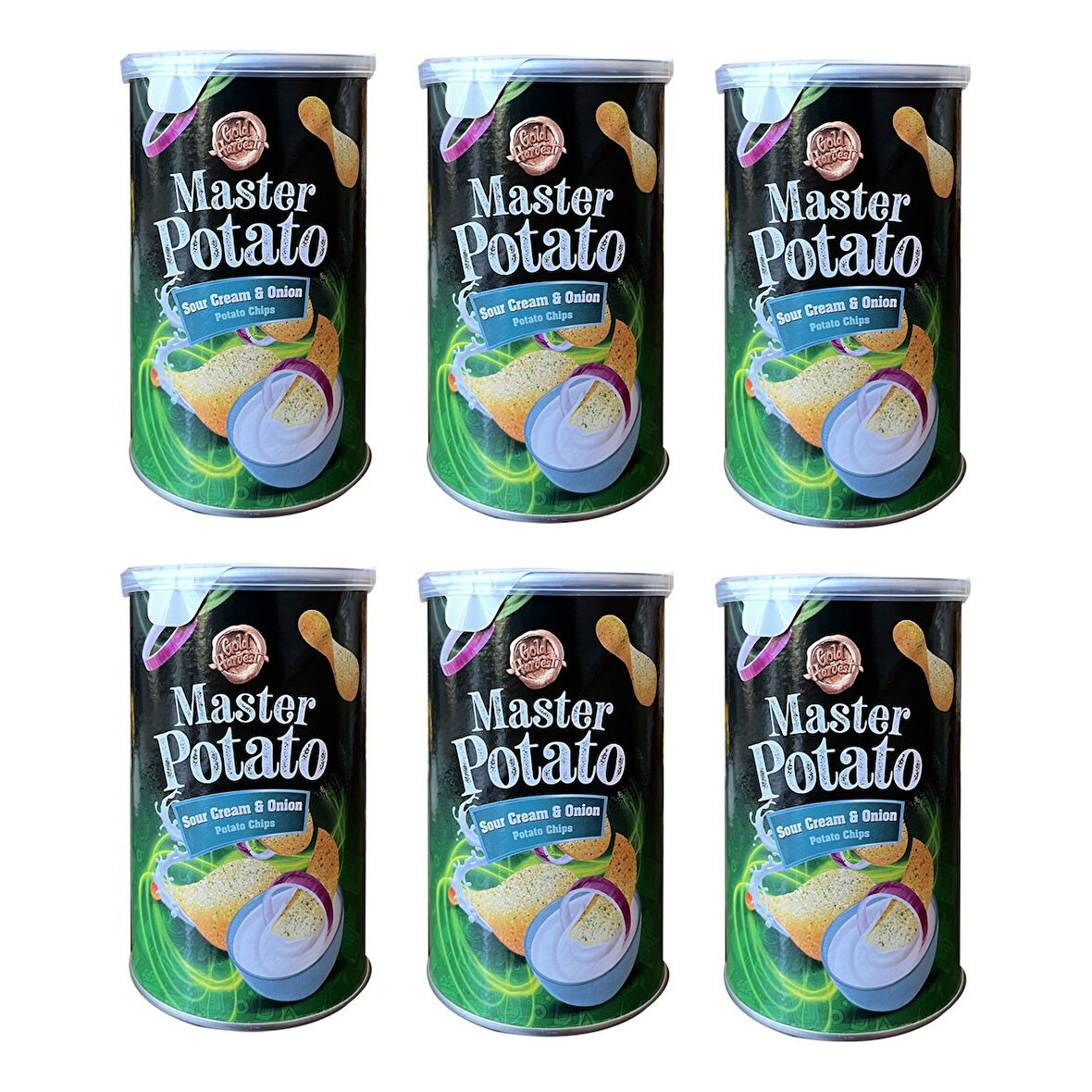 Master Potato Soğanlı & Ekşi Kremalı Cips 60 Gr x 6 Adet