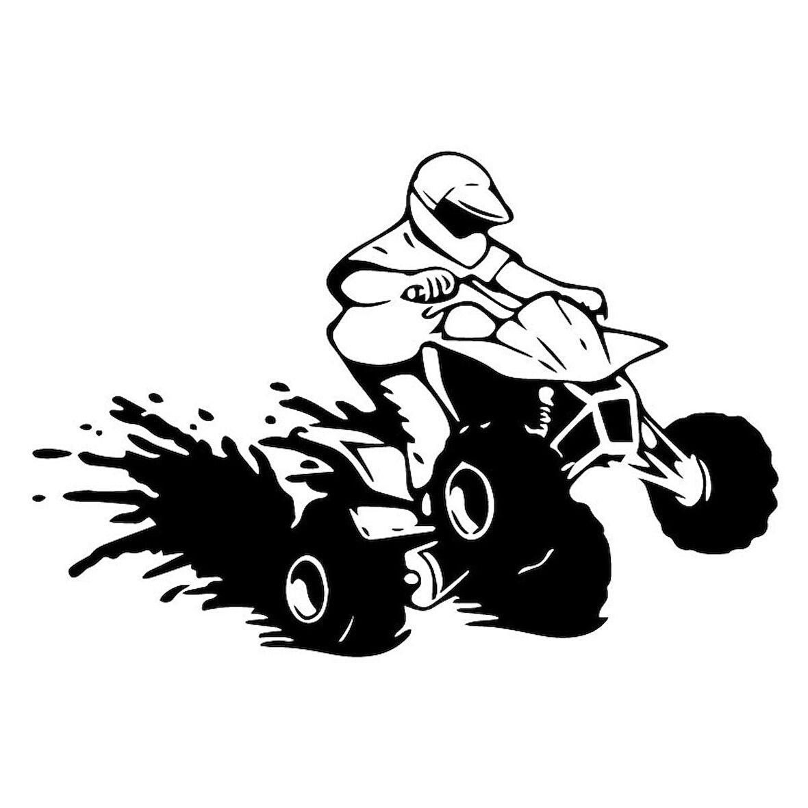 Scooter ATV Sitcker Yapıştırması