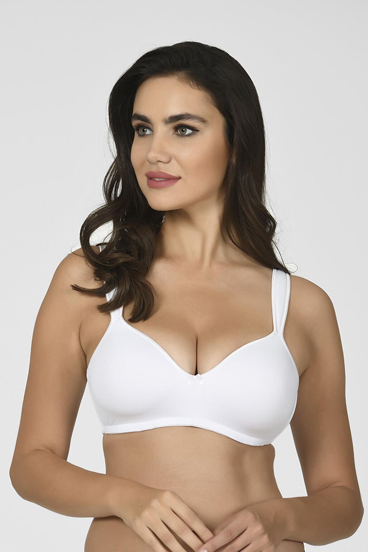 Beyaz Desteksiz Sütyen