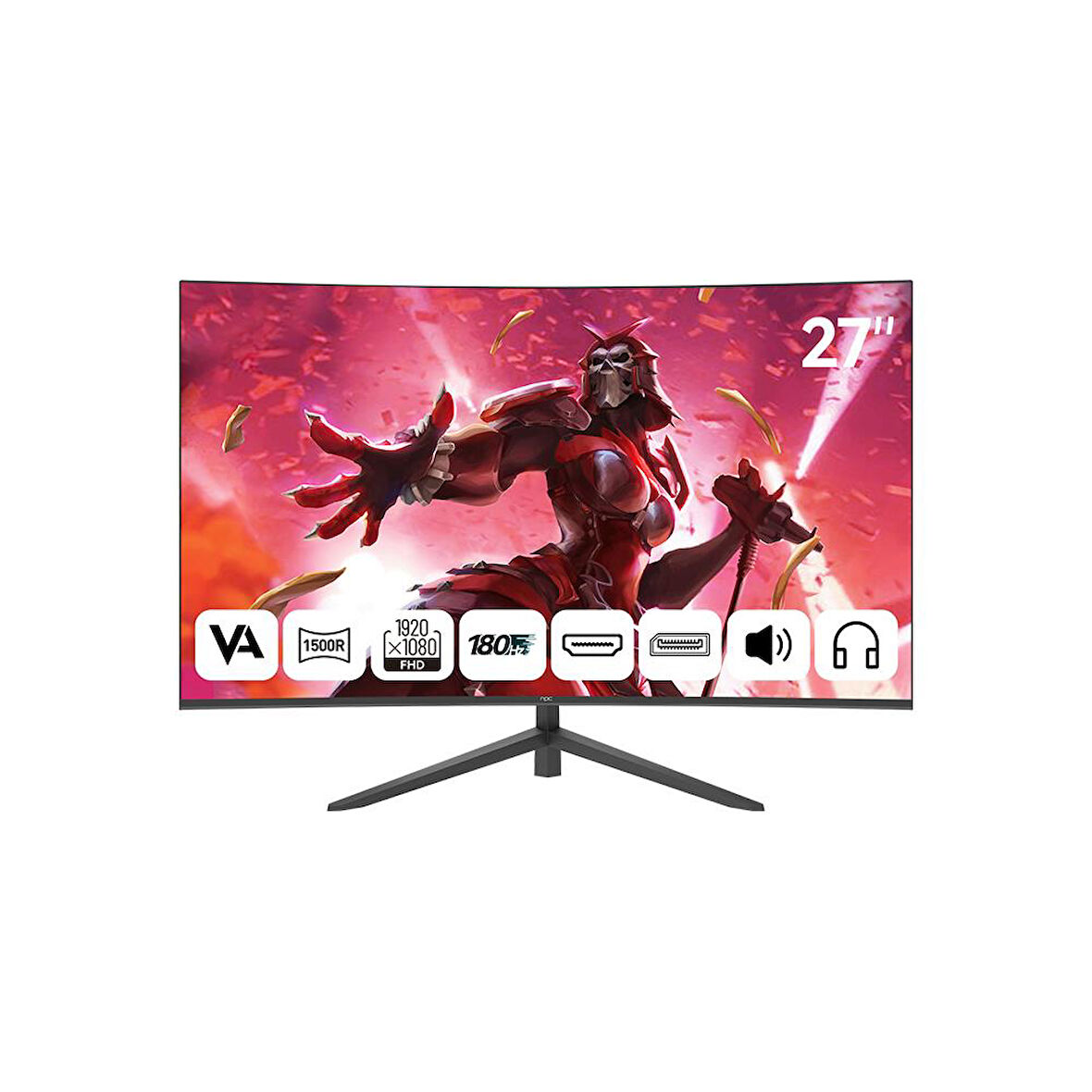 NPC 27" MD270K-V 180Hz 1ms VA FHD Curved Gaming Monitör