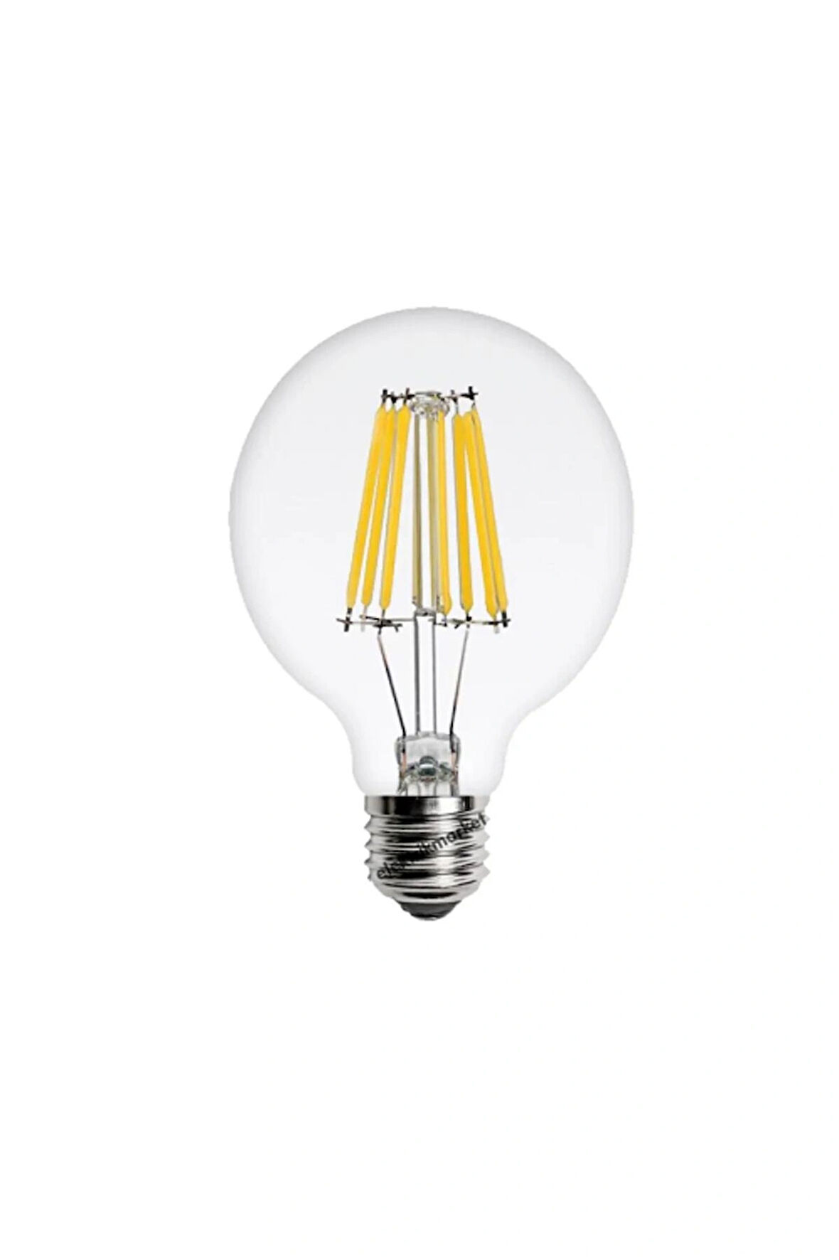 CT-4354  6 Watt Flament Led Ampul G95 Glop Şeffaf Gunışığı 