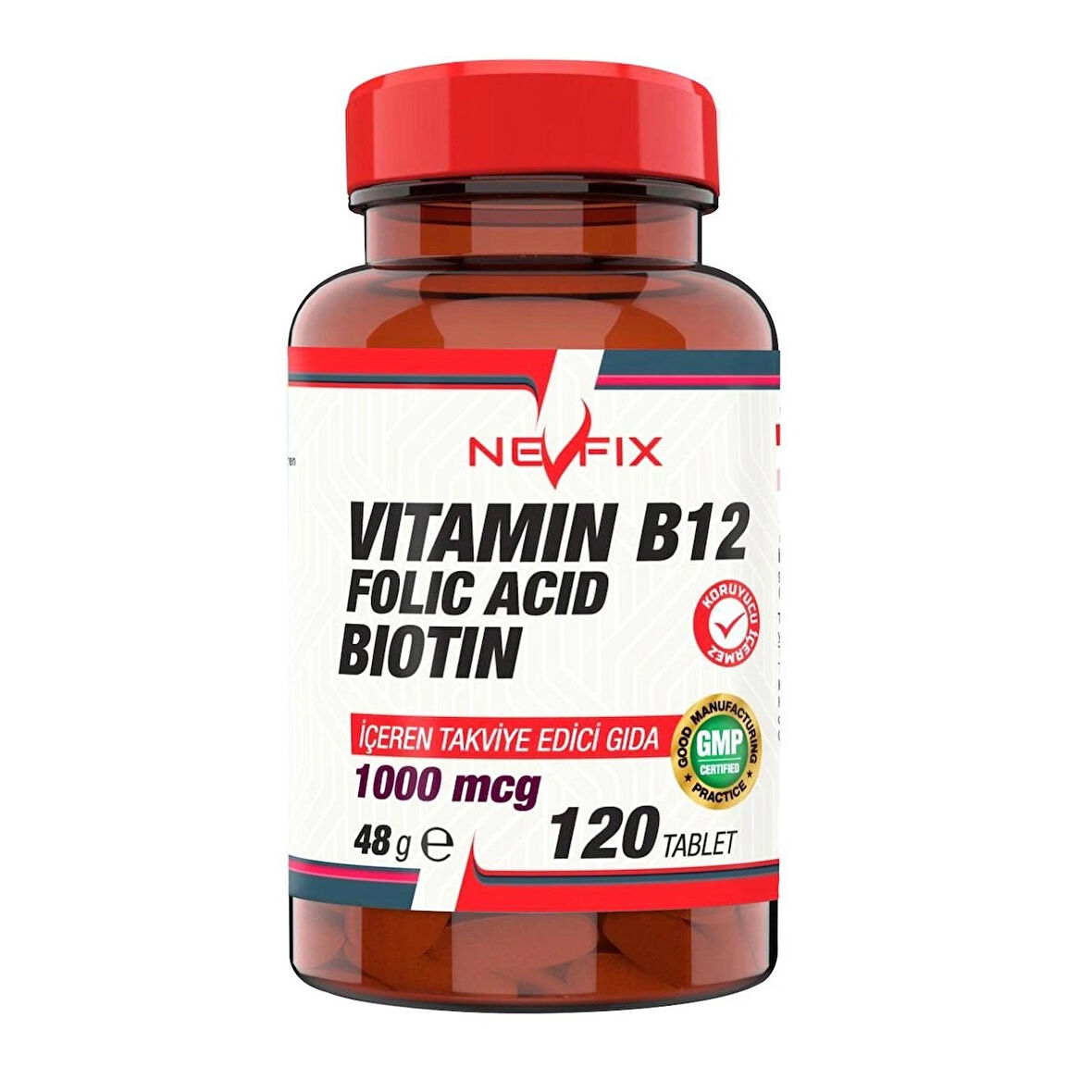  Vitamin B12 Folic Acid Biotin 1000 Mcg 120 Tablet